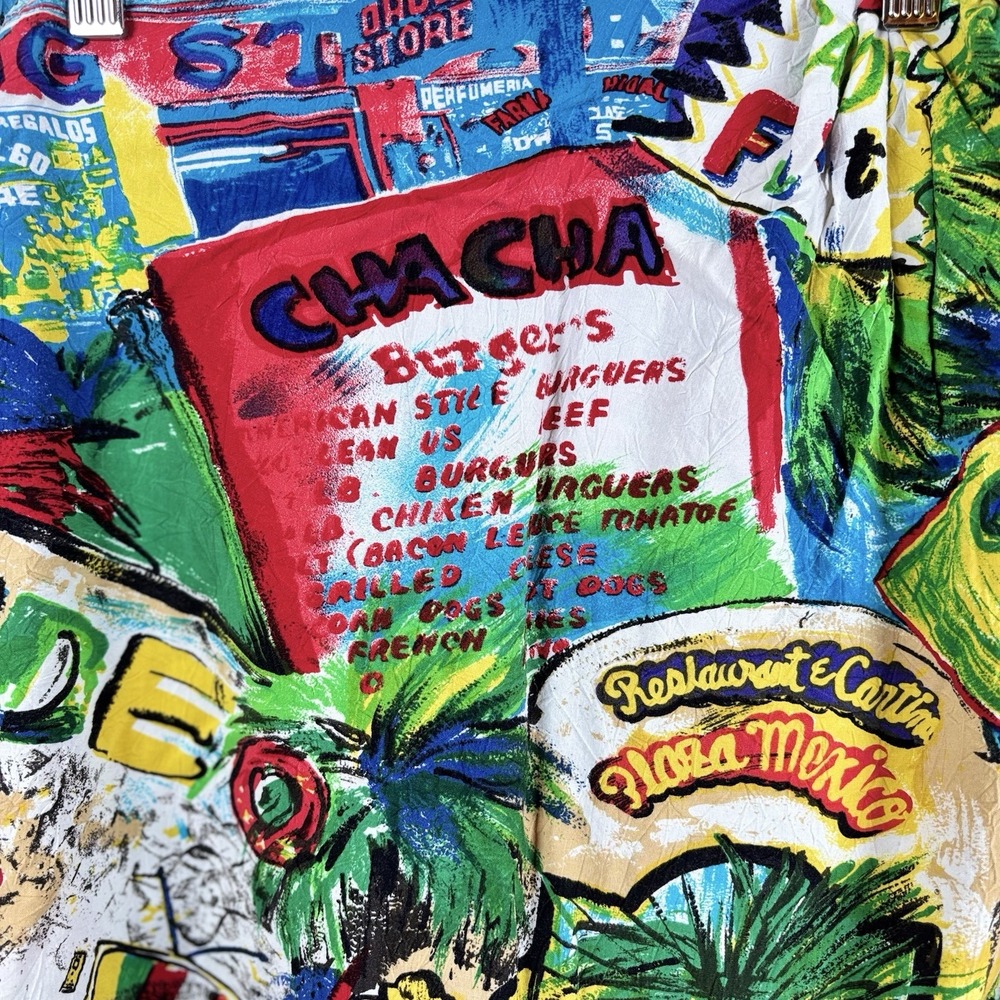 Vintage 90's RARE JAMS WORLD Ensenada Mexico Theme Skirt Skort Women's 30" Waist - Picture 6 of 8